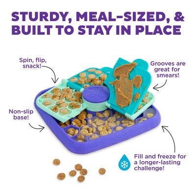 Image showing  Lick N Flip Treat Dispensing Toy, Small, Purple