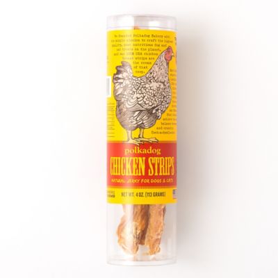 Polkadog Chicken Strip Jerky, Tube, 4 oz.