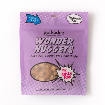 Polkadog Wonder Nuggets, Apple & Pork Dog Treats, 10 oz. Pouch
