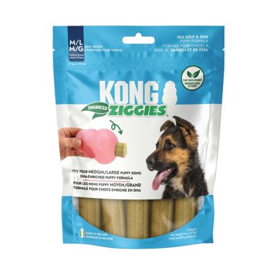 KONG Ziggies Enhanced Puppy, Medium/Large 8 oz.