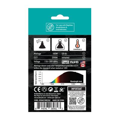 Image showing  100W Golden Sun Colored Bask Halogen