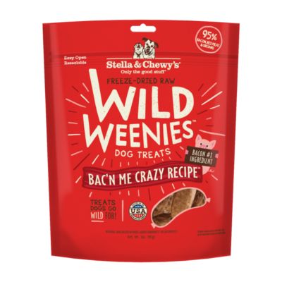 Stella & Chewy's Wild Weenies Bac'n Me Crazy Freeze-Dried Raw Dog Treats