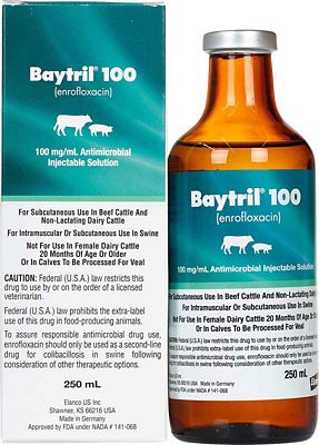 Image showing  100 (Enrofloxacin) Injectable Solution
