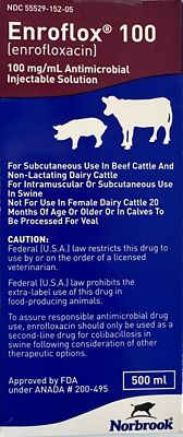 Image showing  (Enrofloxacin) Injectable for Cattle and Swine