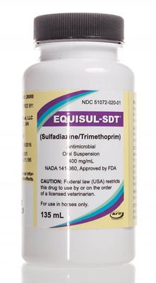 Equisul-SDT Oral Suspension (Sulfadiazine/Trimethoprim), 400 mg/mL