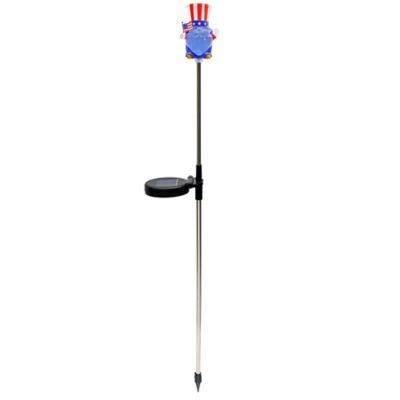 Lux-LandscapeSolar Patriotic Gnome Garden Decor