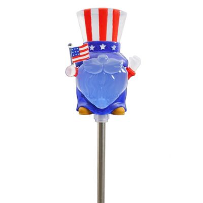 Image showing Solar Patriotic Gnome Garden Decor