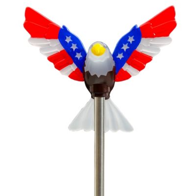 Image showing Solar Patriotic Eagle Garden Decor