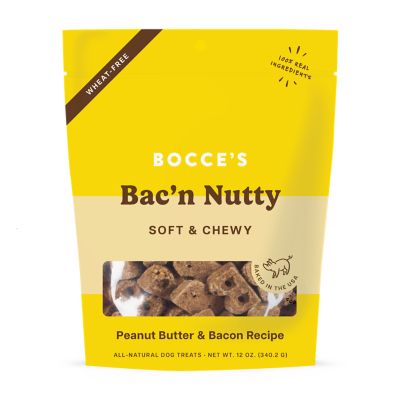 Bocce's Bakery Bac'n Nutty Soft & Chewy Dog Treats, 12 oz.