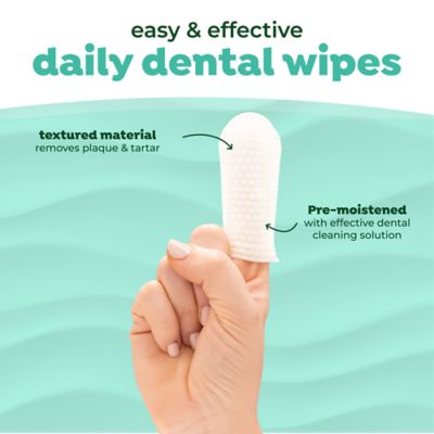 Image showing 6 th TropiClean Dental Wipes for Dogs, 50 ct.