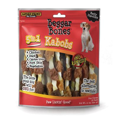 Savory Prime Beggar Bones 5In1 Flavor Kabob 18/ct