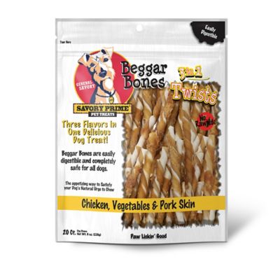 Savory Prime Beggar Bones 3 In 1 Twist Sticks, 20 ct.
