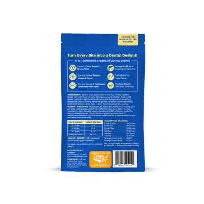 Image showing 1 th Ark Naturals Kiss Me-Ow Strengthening Dental Chews Tuna, 3 oz.