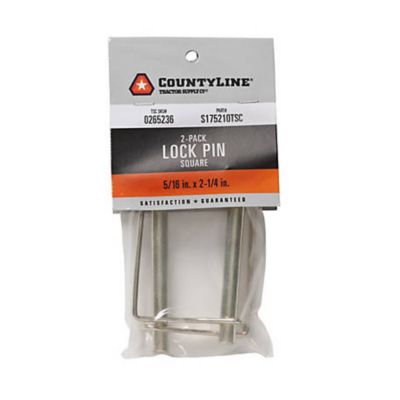 CountyLine 5/16 in. x 2-1/4 in. Square Lock Pins, 2-Pack