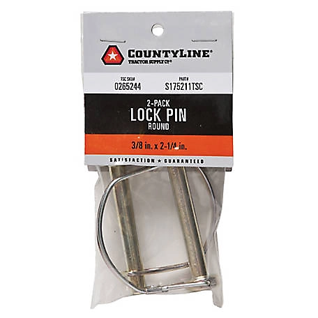 CountyLine 3/8 in. x 2-1/4 in. Round Lock Pins, 2-Pack