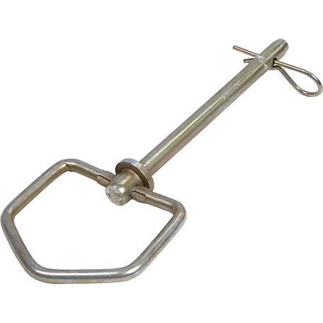 CountyLine 3/8 in. x 6 in. Swivel Handle Hitch Pin, 4-1/4 in. Usable Pin Length