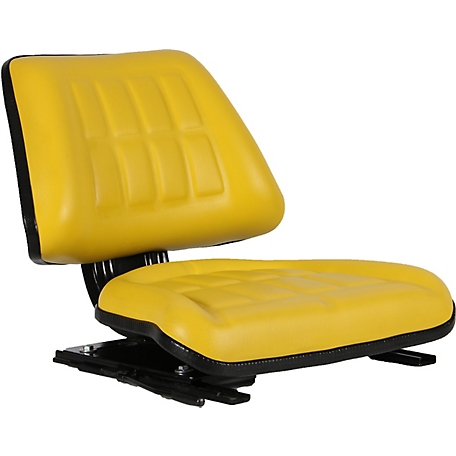 Black Talon Universal Compact Replacement Tractor Seat, Yellow