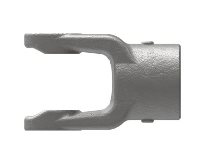 Image showing  1 in. Implement Yoke, Round Bore with Double Keyway and Set Screw
