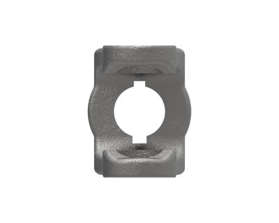 Image showing  1 in. Implement Yoke, Round Bore with Double Keyway and Set Screw