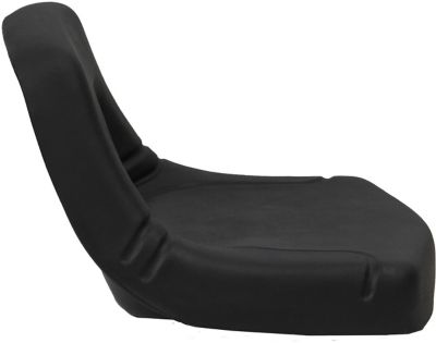 Image showing  Low-Back Steel Pan Tractor Seat, Black