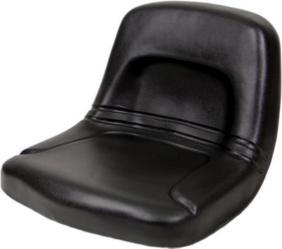 Black Talon Seats High-Back Steel Pan Tractor Seat, Black