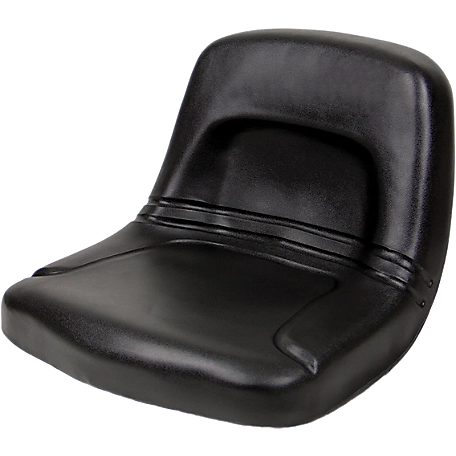 Black Talon Seats High-Back Steel Pan Tractor Seat, Black