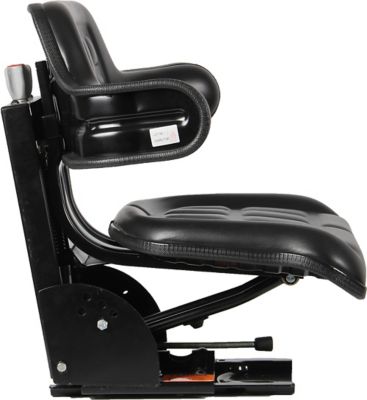 Image showing  20.5 in. Universal Replacement Tractor Seat with Adjustable Suspension, Black