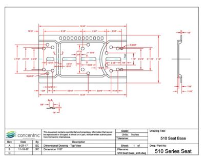 Image showing 7 th Black Talon 20.5 in. Universal Replacement Tractor Seat with Adjustable Suspension, Black