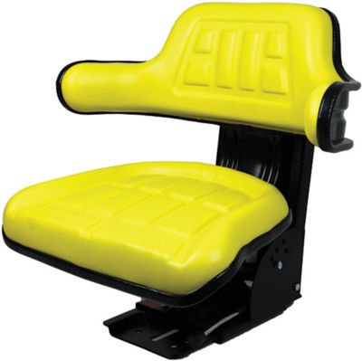 Image showing  20.5 in. Universal Replacement Tractor Seat with Adjustable Suspension, Yellow