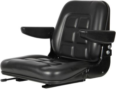 Black Talon Universal Fold-Down Replacement Tractor Seat, Black