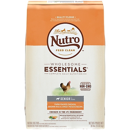 Nutro Wholesome Essentials Senior Chicken, Brown Rice and Sweet Potato Recipe Dry Dog Food