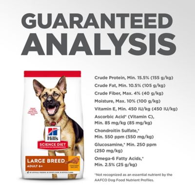 Image showing 5 th Hill's Science Diet Adult 6+ Large Breed Chicken Meal, Rice, & Barley Recipe Dry Dog Food