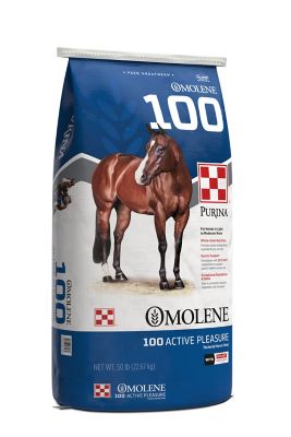 Purina Omolene #100 Active Pleasure Work Horse Feed, 50 lb. Bag