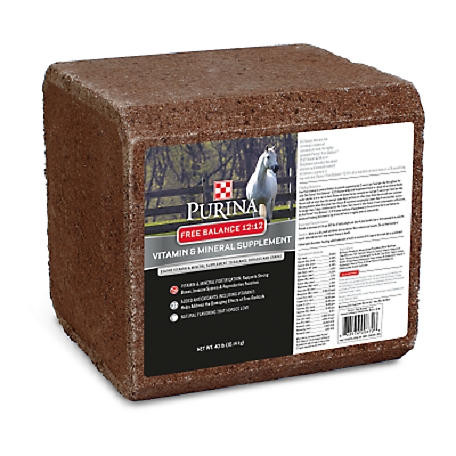 Purina Free Balance 12:12 Vitamin and Mineral Horse Supplement 40 lb. Block