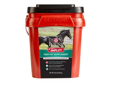 Purina Amplify High-Fat Horse Supplement, 30 lb. Pail