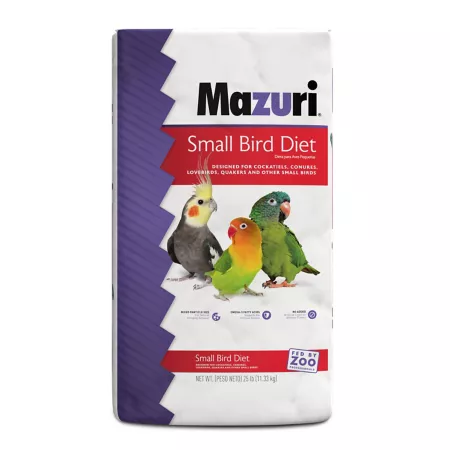 Mazuri Small Bird Food 25 lb Bag Pet Bird Seed