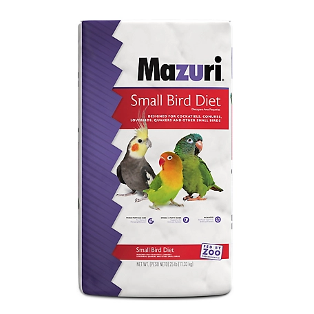 Mazuri Small Bird Food, 25 lb. Bag