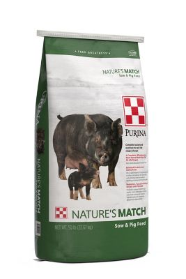 Purina Nature's Match Sow and Pig Complete Feed, 50 lb. Bag