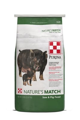 Image showing  Nature's Match Complete Pelleted Sow and Pig Feed, 50 lb. Bag