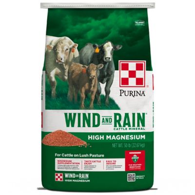 Purina Wind and Rain Storm Northwest Hi Mag 4 Complete Cattle Feed Minerals, 50 lb. Bag