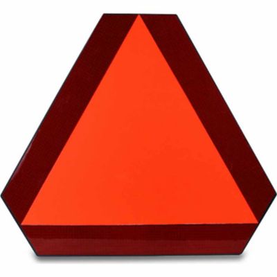 SMV Industries Plastic-Back Slow Moving Vehicle Sign, ASAE 276.8