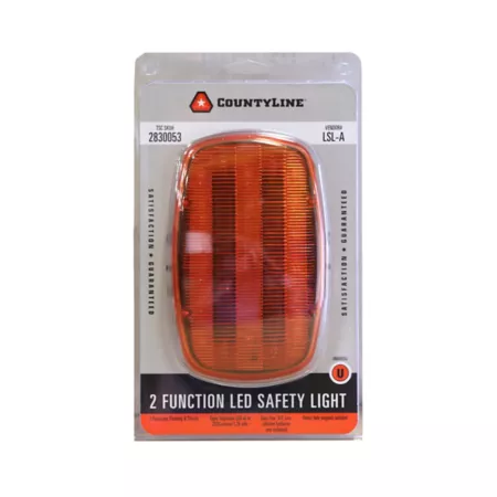 CountyLine LED Tractor Safety Light 2 000 Lumens 2 Functions Amber 10 in. Tractor Lights