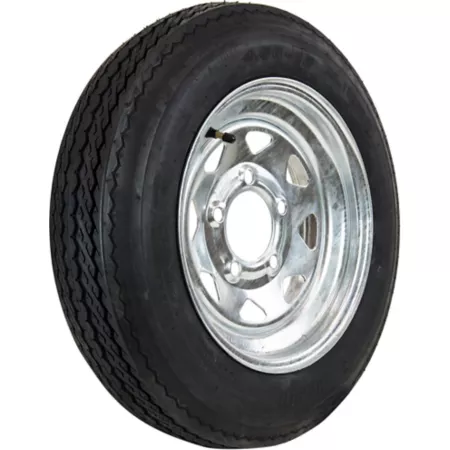 Hi-Run Trailer Tire 4.80-12 5 Hole Galvanized Spoke Wheel Load Range B 4PR Trailer Tires