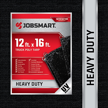 JobSmart 12 ft. x 16 ft. Heavy-Duty Poly Truck Tarp
