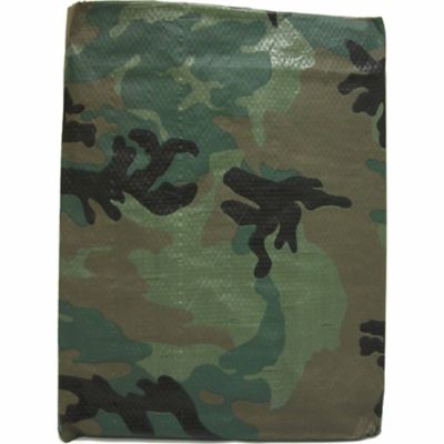 EXTRA LARGE WATERPROOF WHEELBARROW COVER in WOODLAND CAMOUFLAGE PRINT 