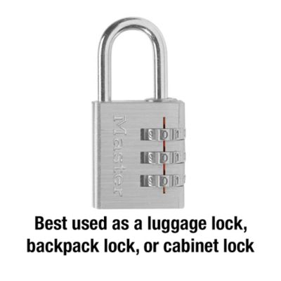 Image showing  1 in. Shackle Set-Your-Own-Combination Padlock, 630D