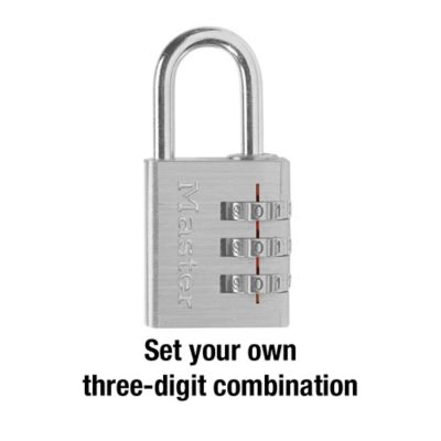Image showing  1 in. Shackle Set-Your-Own-Combination Padlock, 630D