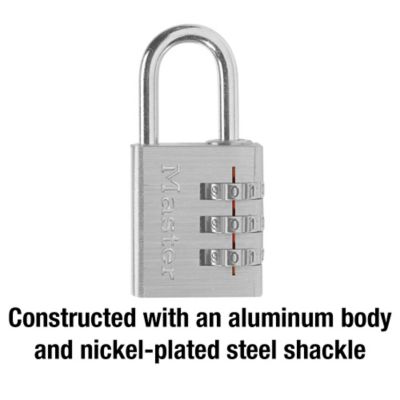 Image showing  1 in. Shackle Set-Your-Own-Combination Padlock, 630D