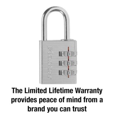 Image showing  1 in. Shackle Set-Your-Own-Combination Padlock, 630D