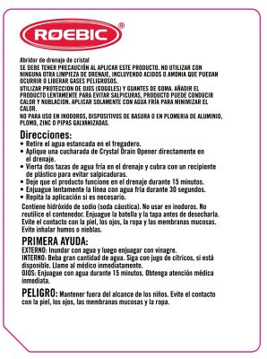 Image showing  2.15 lb. Heavy-Duty Crystal Drain Opener, 100% Sodium Hydroxide